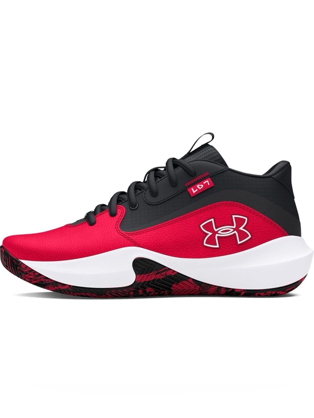 NIB Under Armour Kids Red and Black High-Top Basketball Sneakers